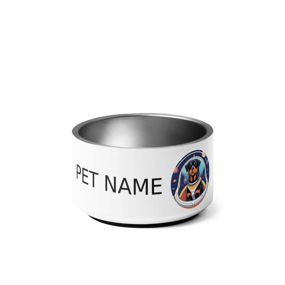 PugMug Custom Rottweiler Pet Bowl