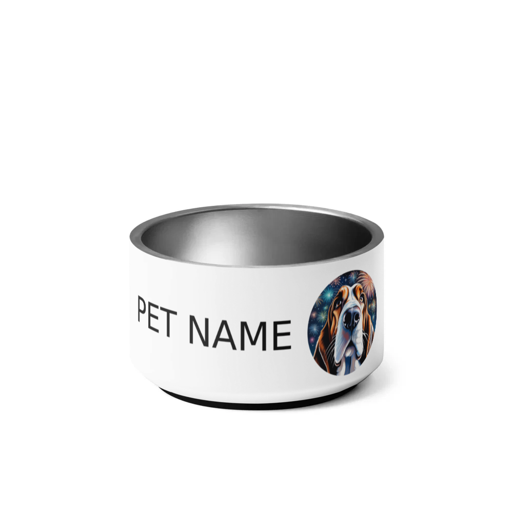 PugMug Custom Basset Hound Pet Bowl