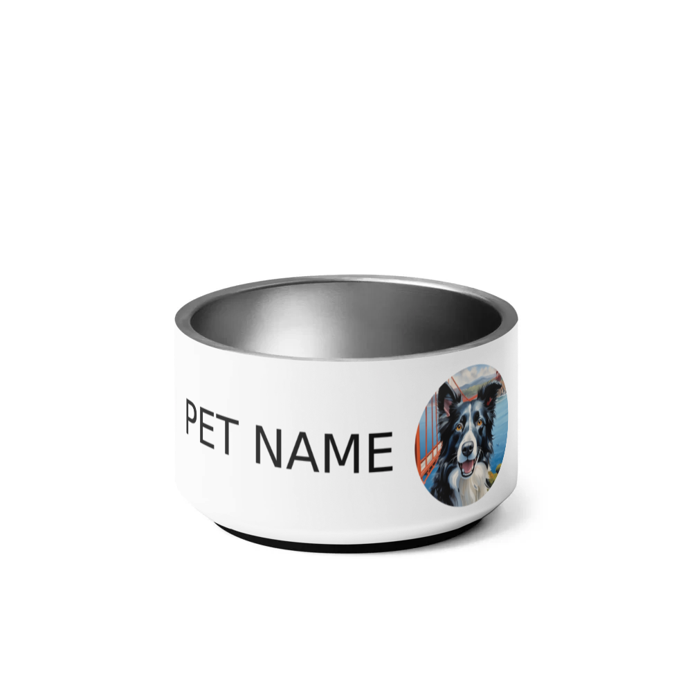 PugMug Custom Border Collie Pet Bowl