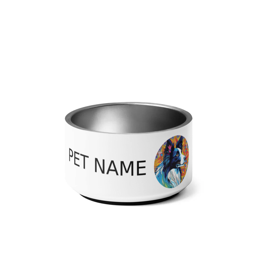 PugMug Custom Border Collie Pet Bowl