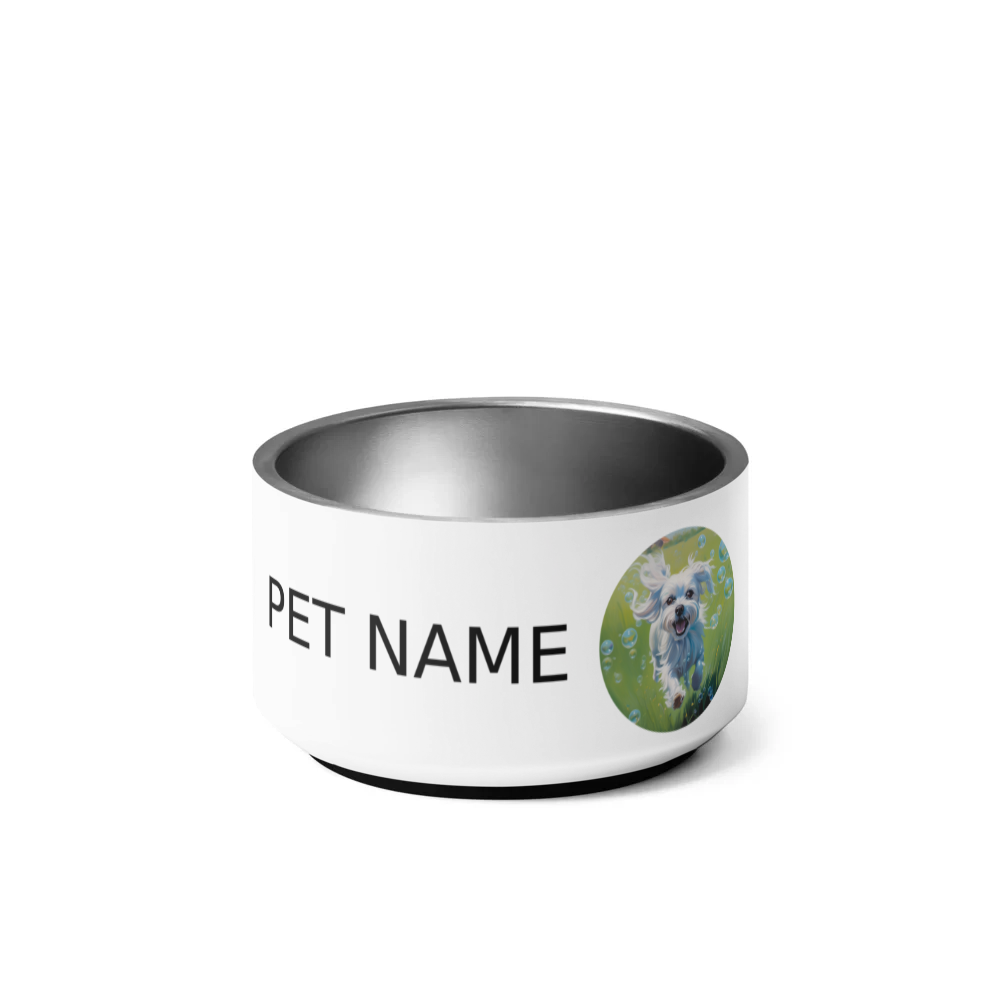 PugMug Custom Maltese Dog Pet Bowl