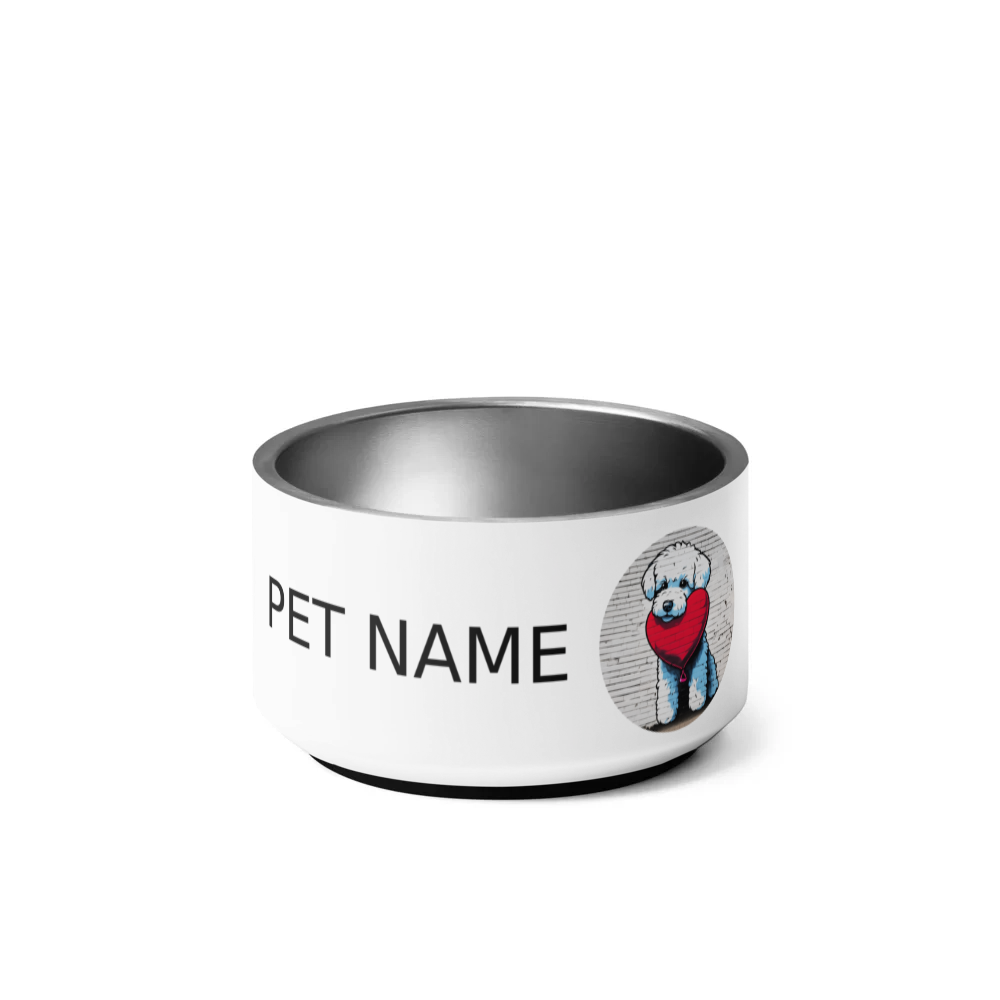 PugMug Custom Bichons Frise Pet Bowl