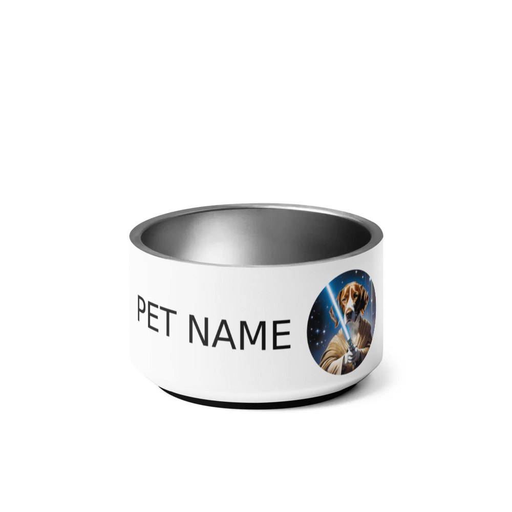 PugMug Custom Pointer Dog Pet Bowl