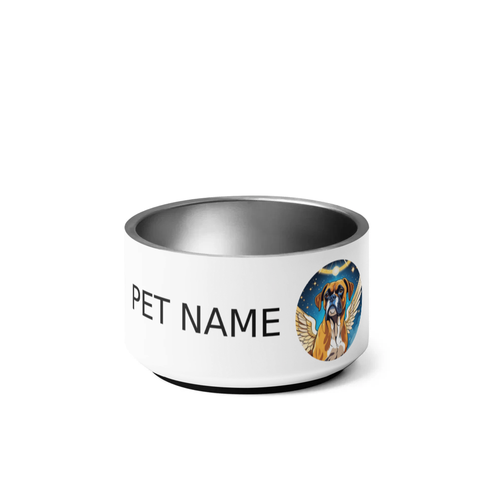 PugMug Custom Boxer Dog Pet Bowl