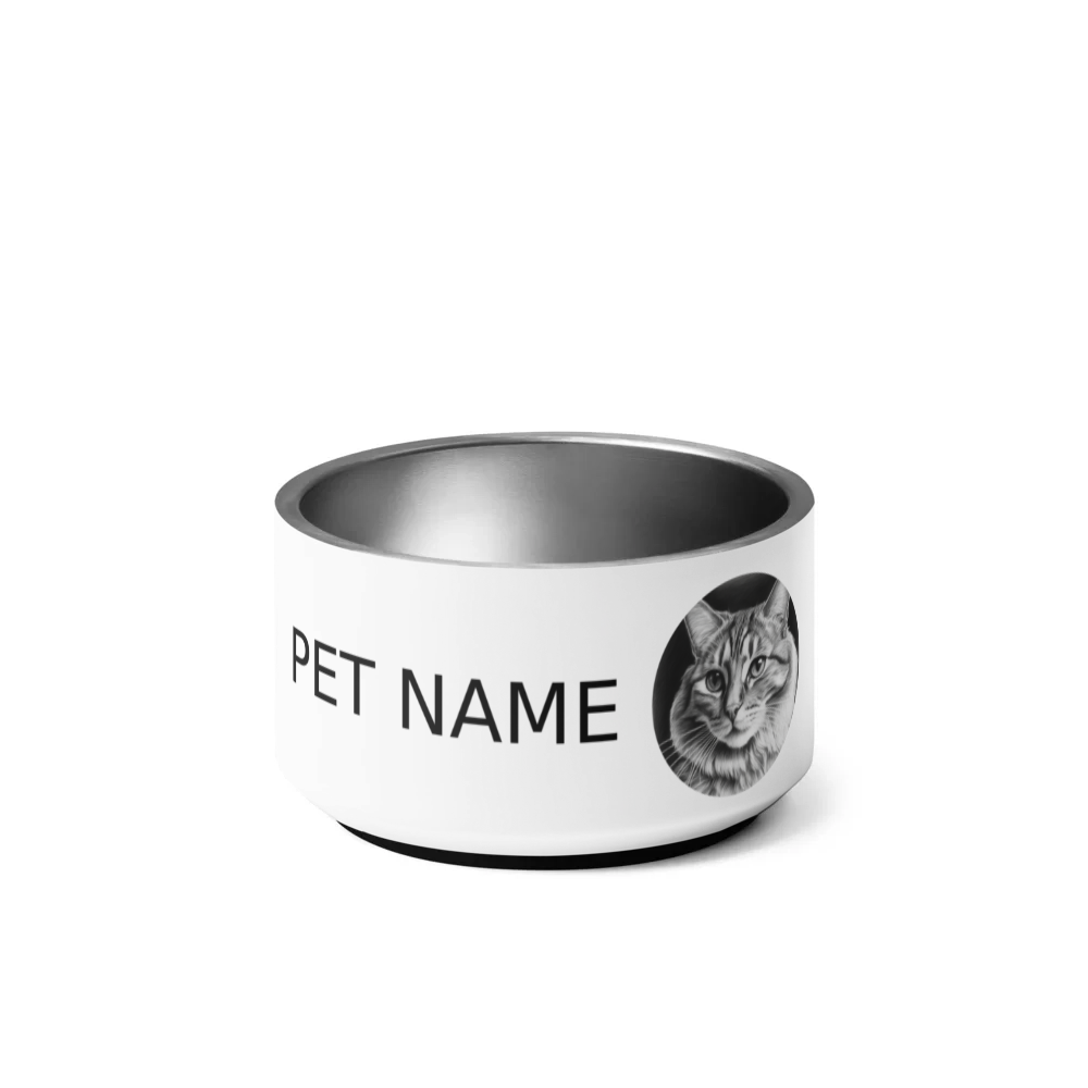 PugMug Custom Tabby Companion Cat Pet Bowl