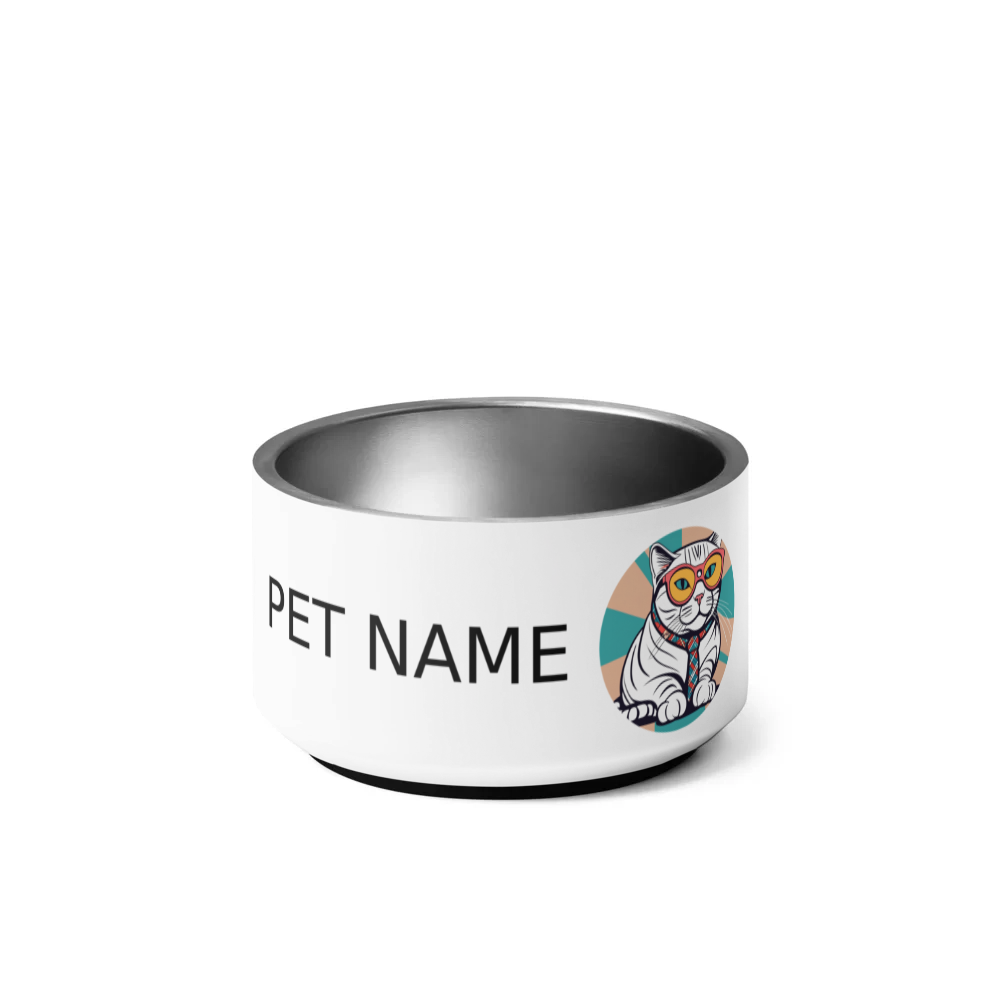 PugMug Custom Tabby Scottish Fold Cat Pet Bowl