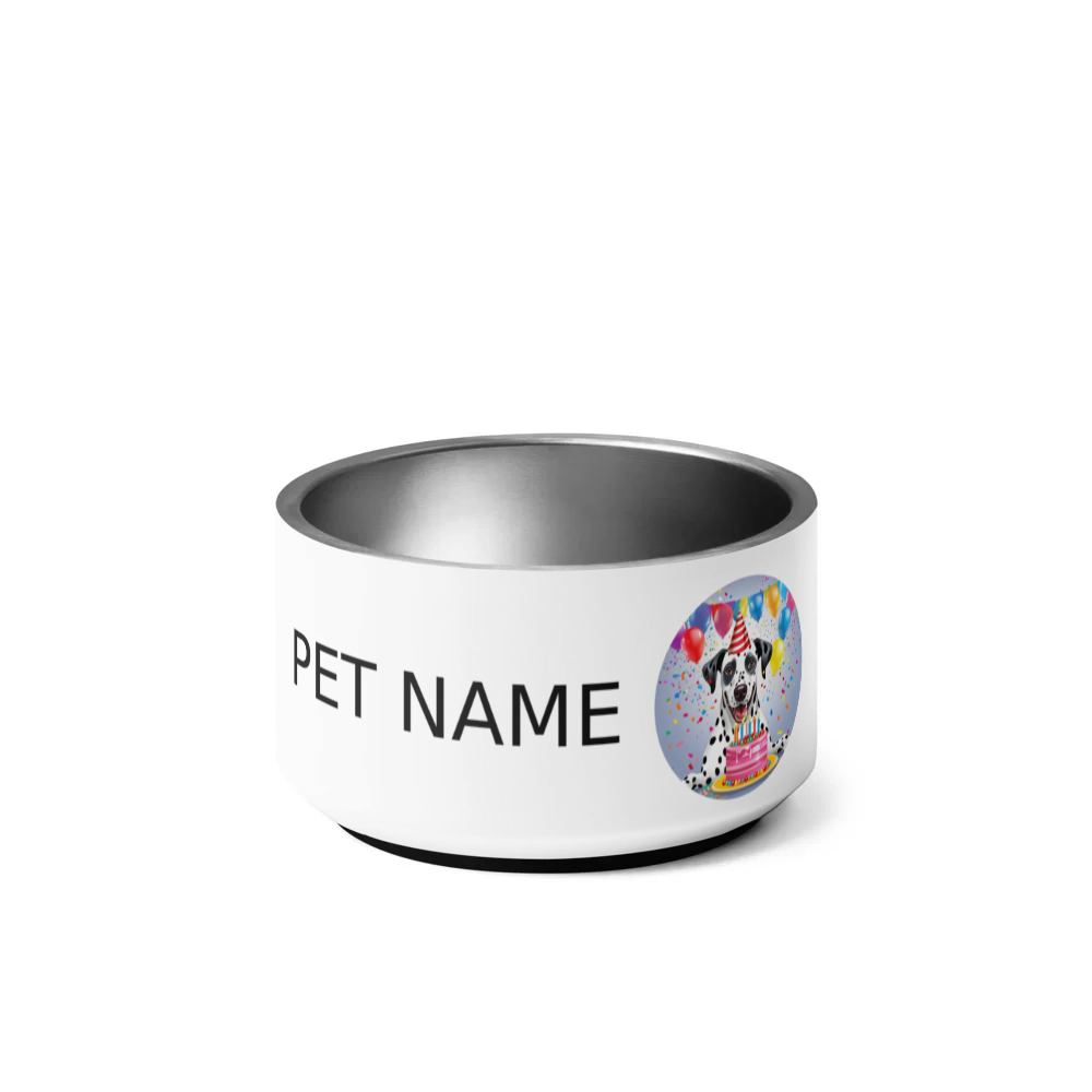 PugMug Custom Dalmatian Pet Bowl