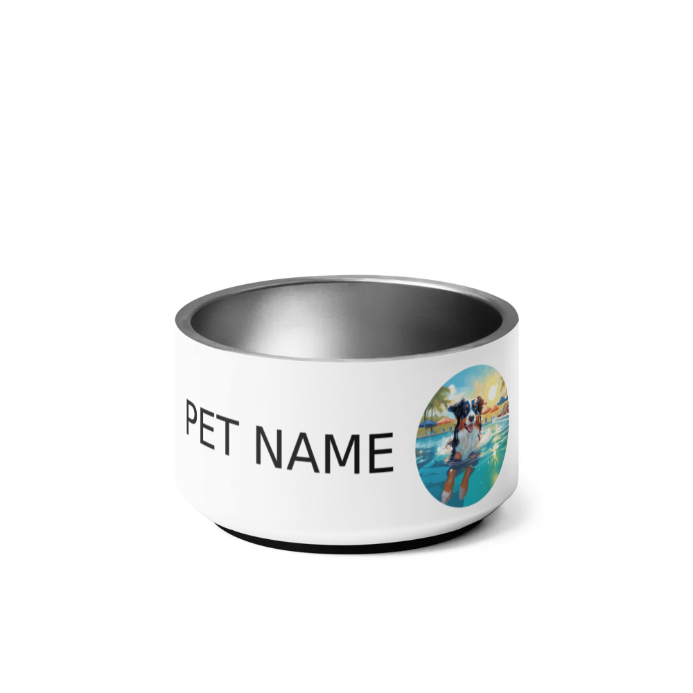 PugMug Custom Miniature American Shepherd Pet Bowl