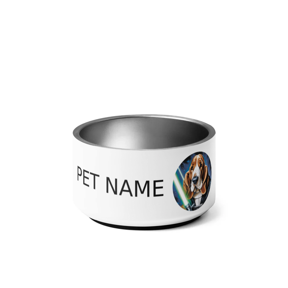 PugMug Custom Basset Hound Pet Bowl