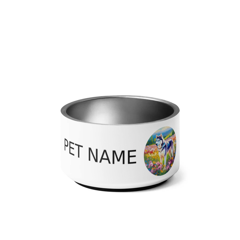 PugMug Custom Siberian Husky Pet Bowl