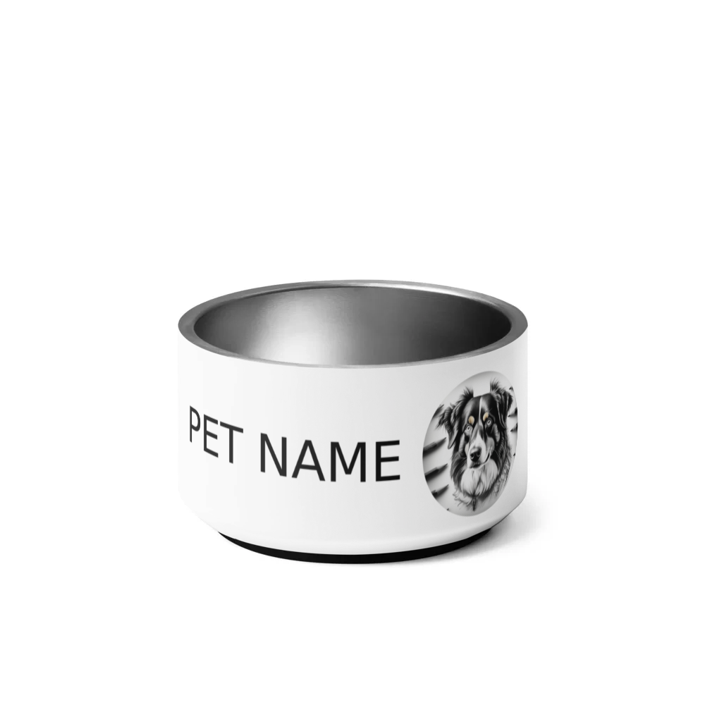 PugMug Custom Miniature American Shepherd Pet Bowl