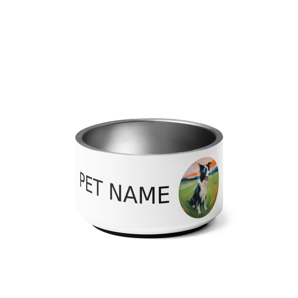 PugMug Custom Border Collie Pet Bowl