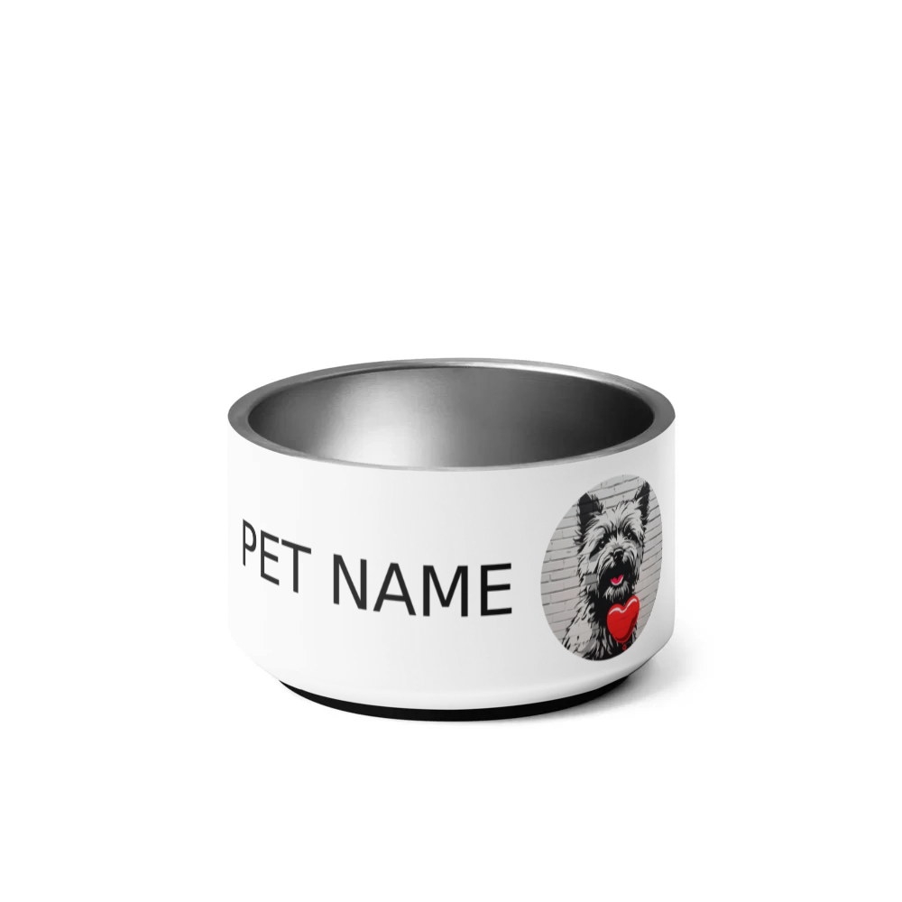 PugMug Custom Cairn Terrier Pet Bowl
