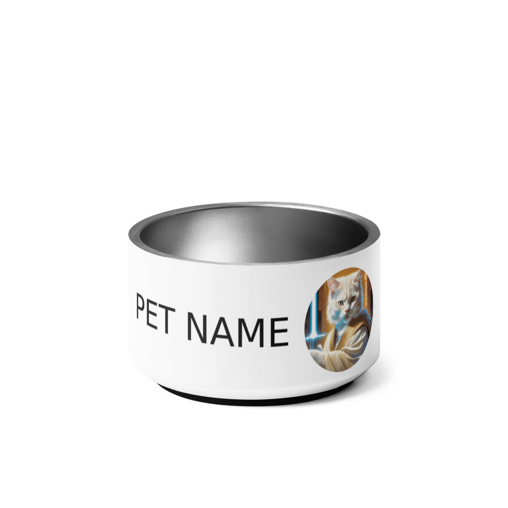 PugMug Custom White Exotic Cat Pet Bowl