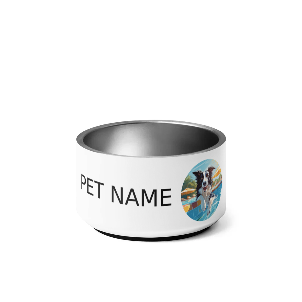 PugMug Custom Border Collie Pet Bowl