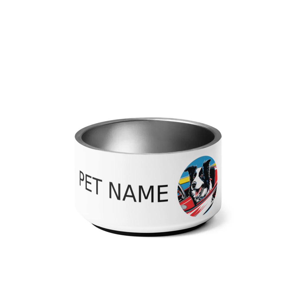 PugMug Custom Border Collie Pet Bowl