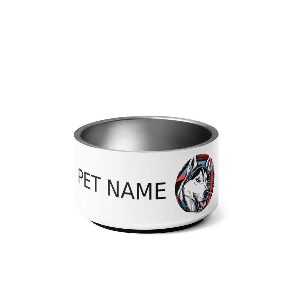PugMug Custom Siberian Husky Pet Bowl