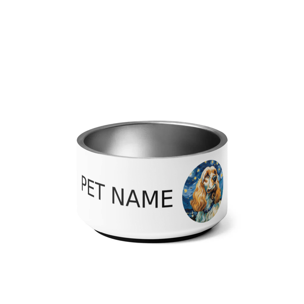 PugMug Custom Cocker Spaniel Pet Bowl