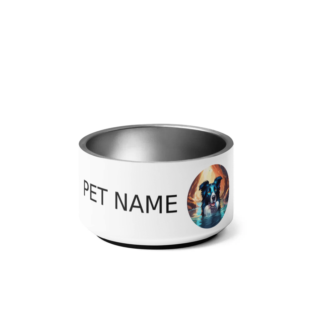 PugMug Custom Border Collie Pet Bowl