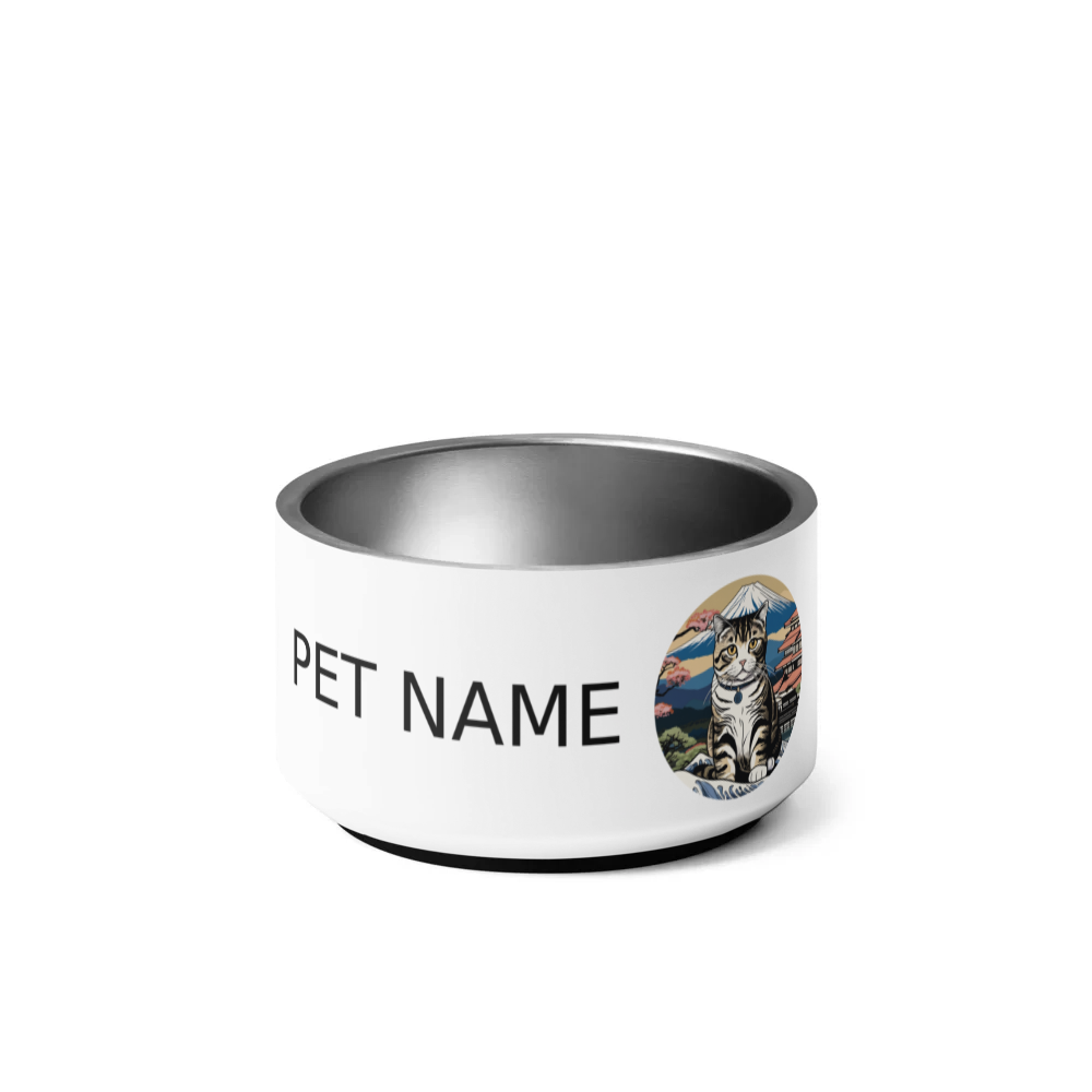 PugMug Custom Tabby Scottish Fold Cat Pet Bowl