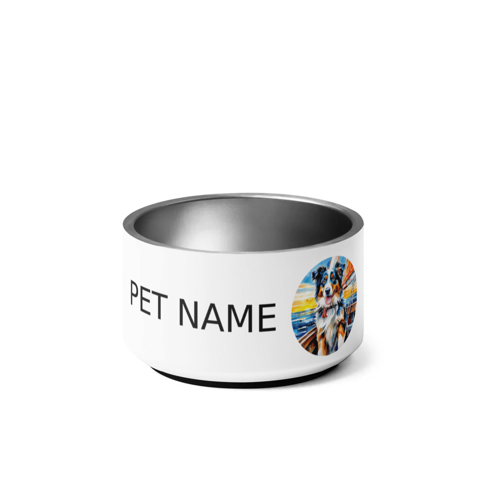 PugMug Custom Australian Shepherd Dog Pet Bowl
