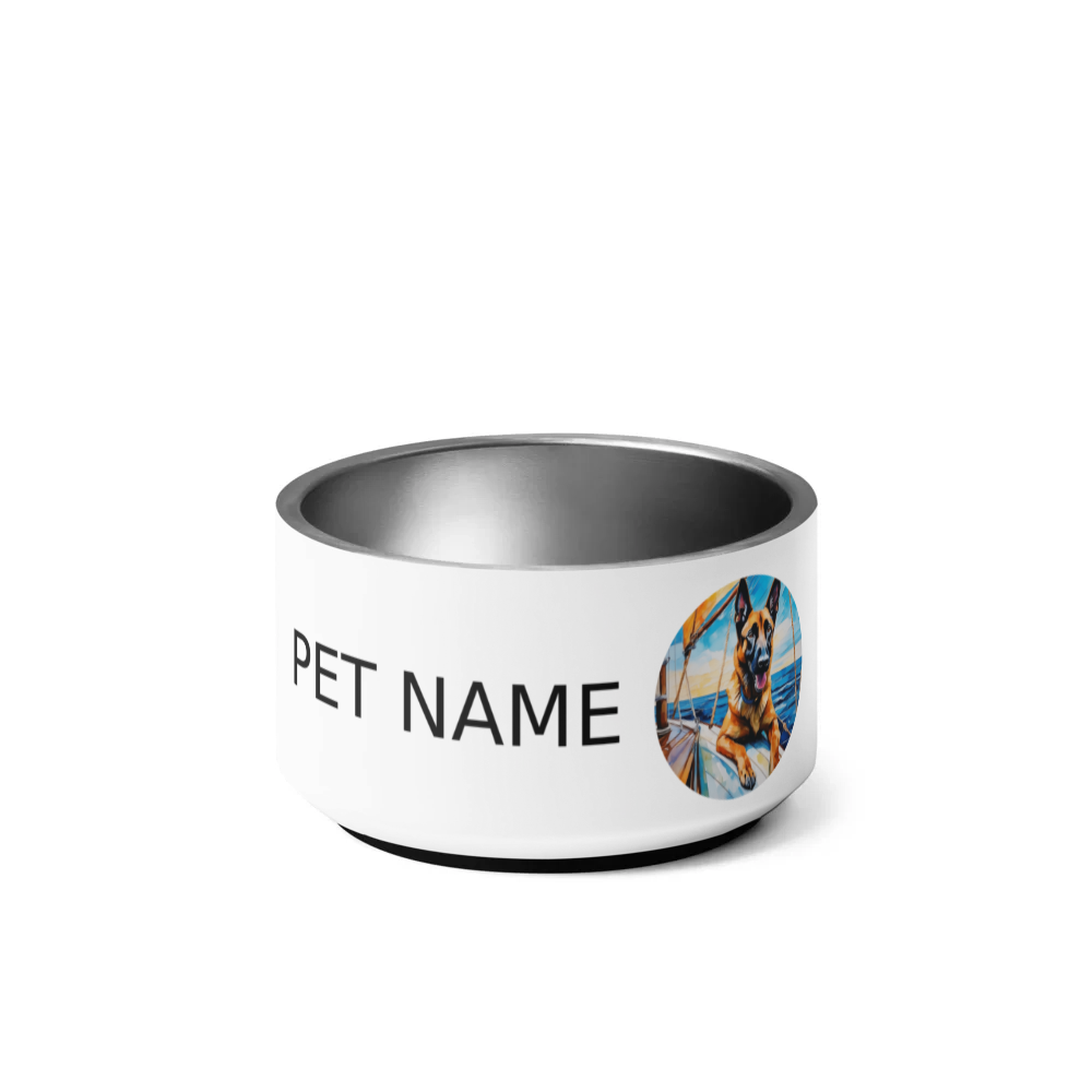 PugMug Custom Belgian Malinois Pet Bowl