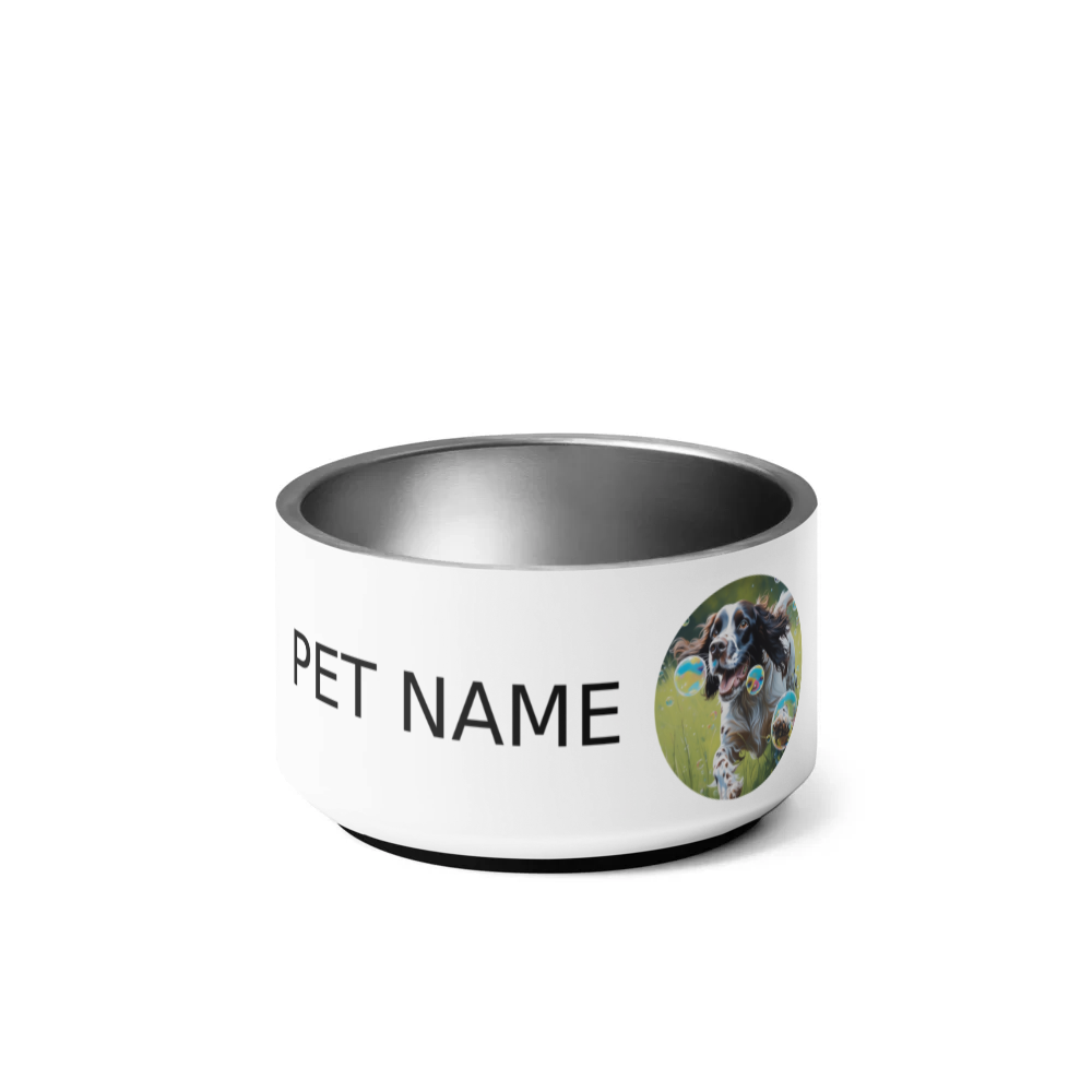 PugMug Custom English Springer Spaniel Pet Bowl