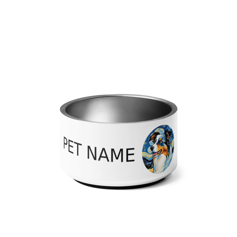 PugMug Custom Australian Shepherd Dog Pet Bowl