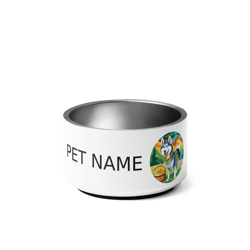 PugMug Custom Siberian Husky Pet Bowl