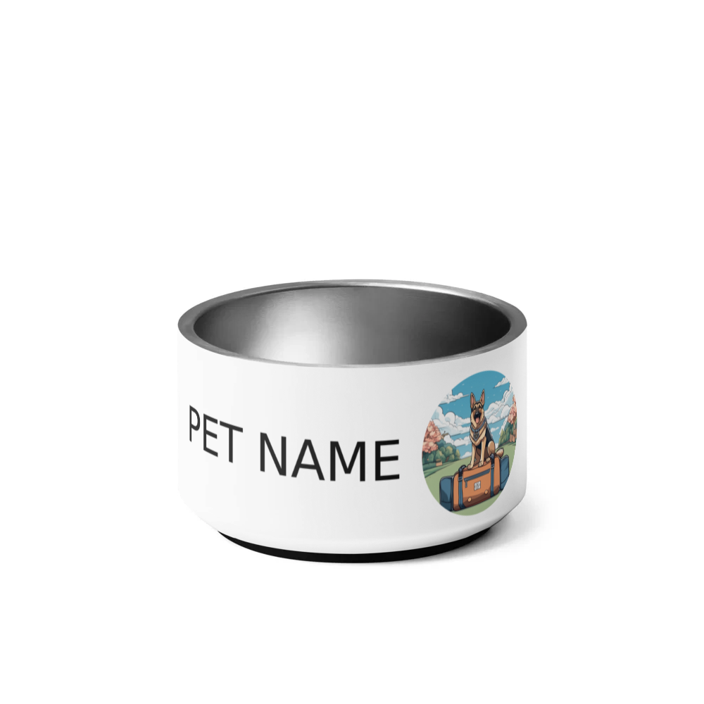 PugMug Custom German Shepherd Dog Pet Bowl