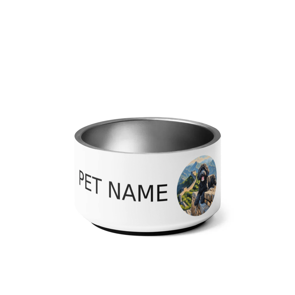 PugMug Custom Portuguese Water Dog Pet Bowl