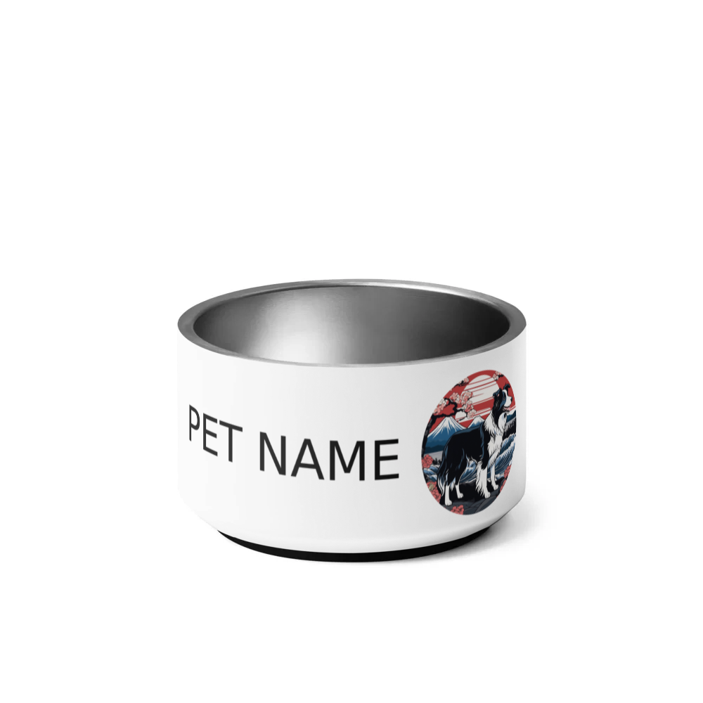 PugMug Custom Border Collie Pet Bowl