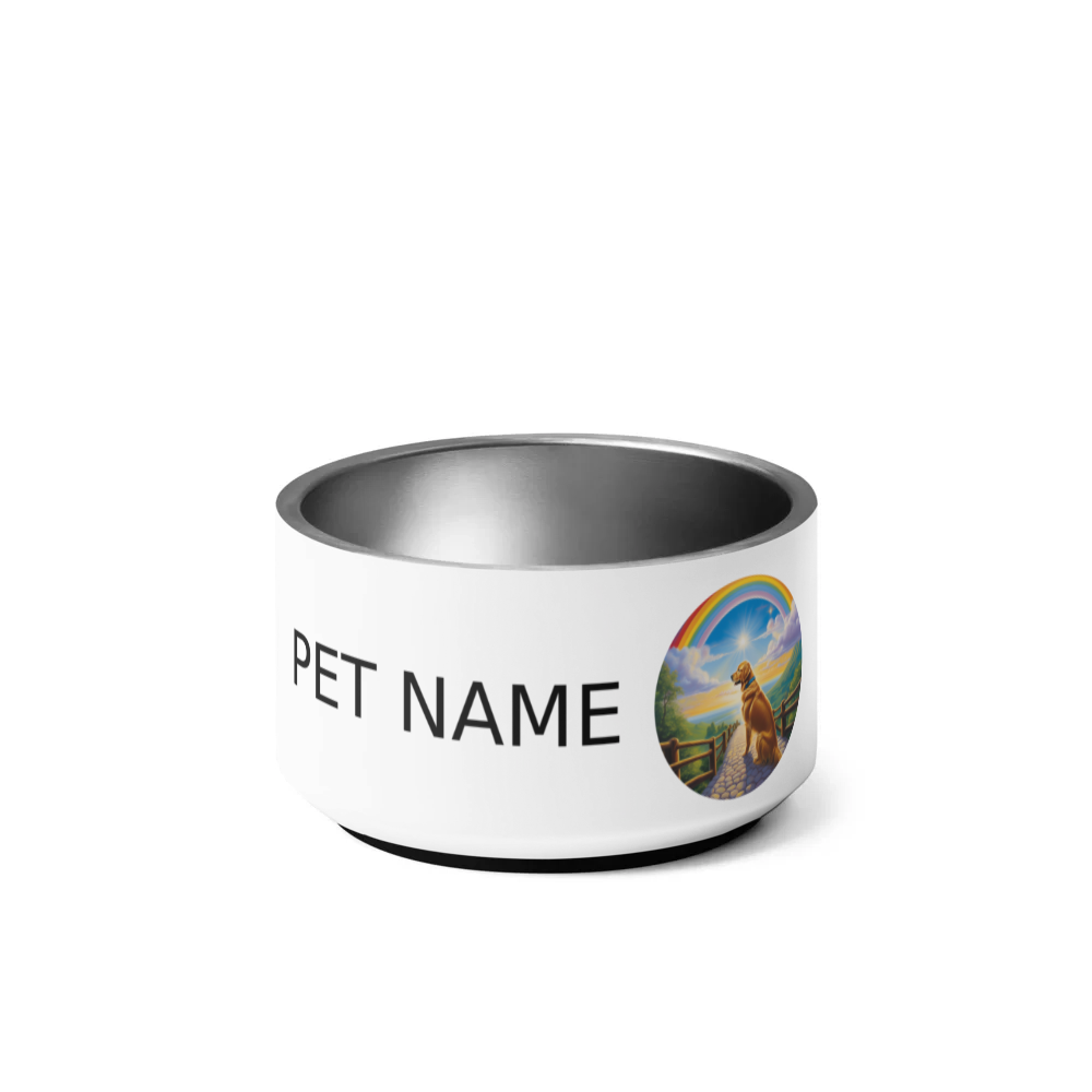 PugMug Custom Golden Retriever Pet Bowl