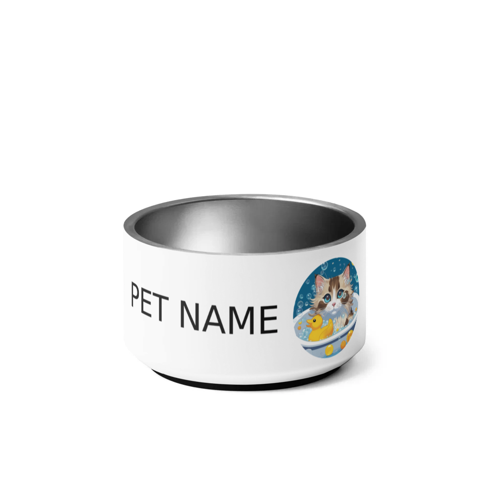 PugMug Custom Tabby Ragdoll Cat Pet Bowl
