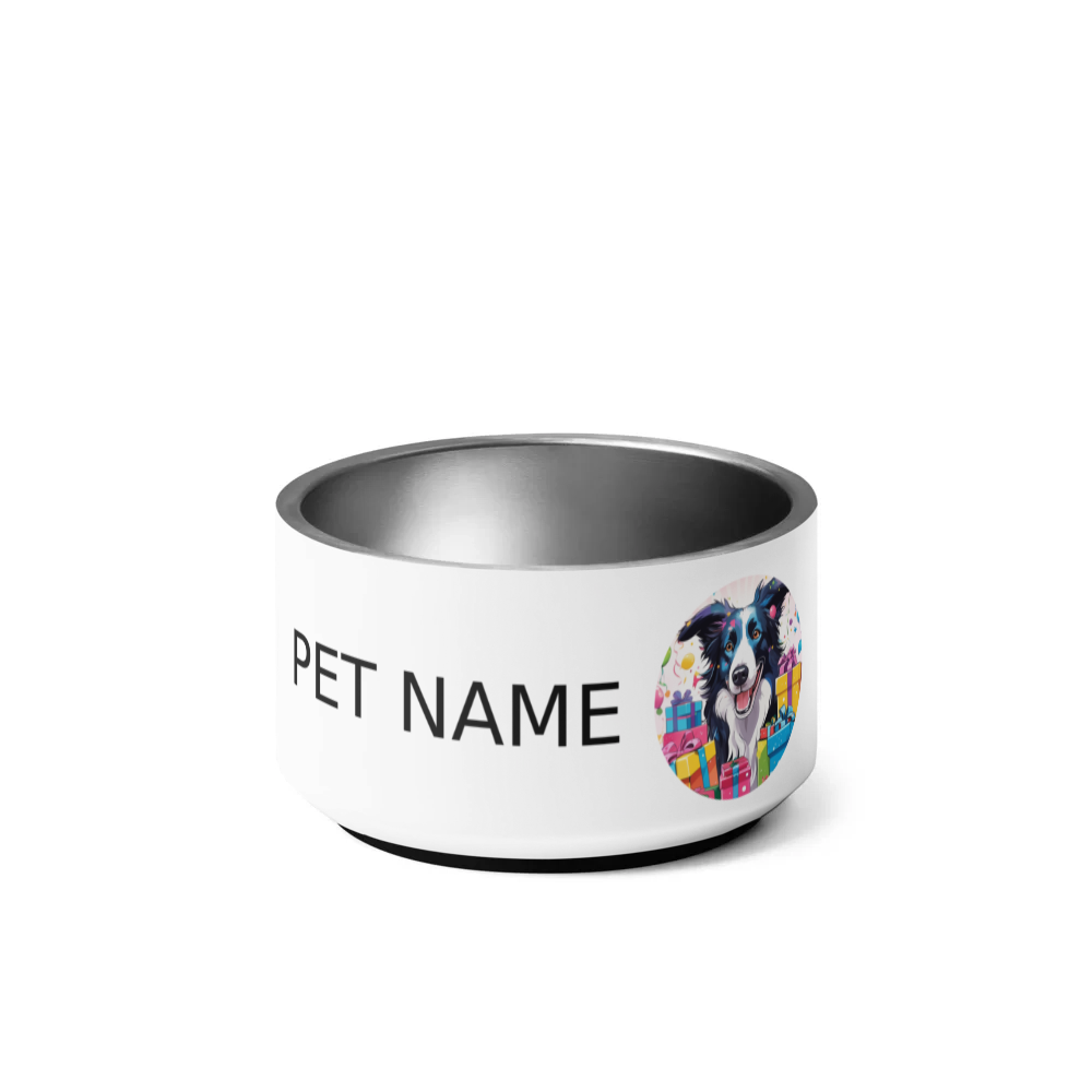 PugMug Custom Border Collie Pet Bowl