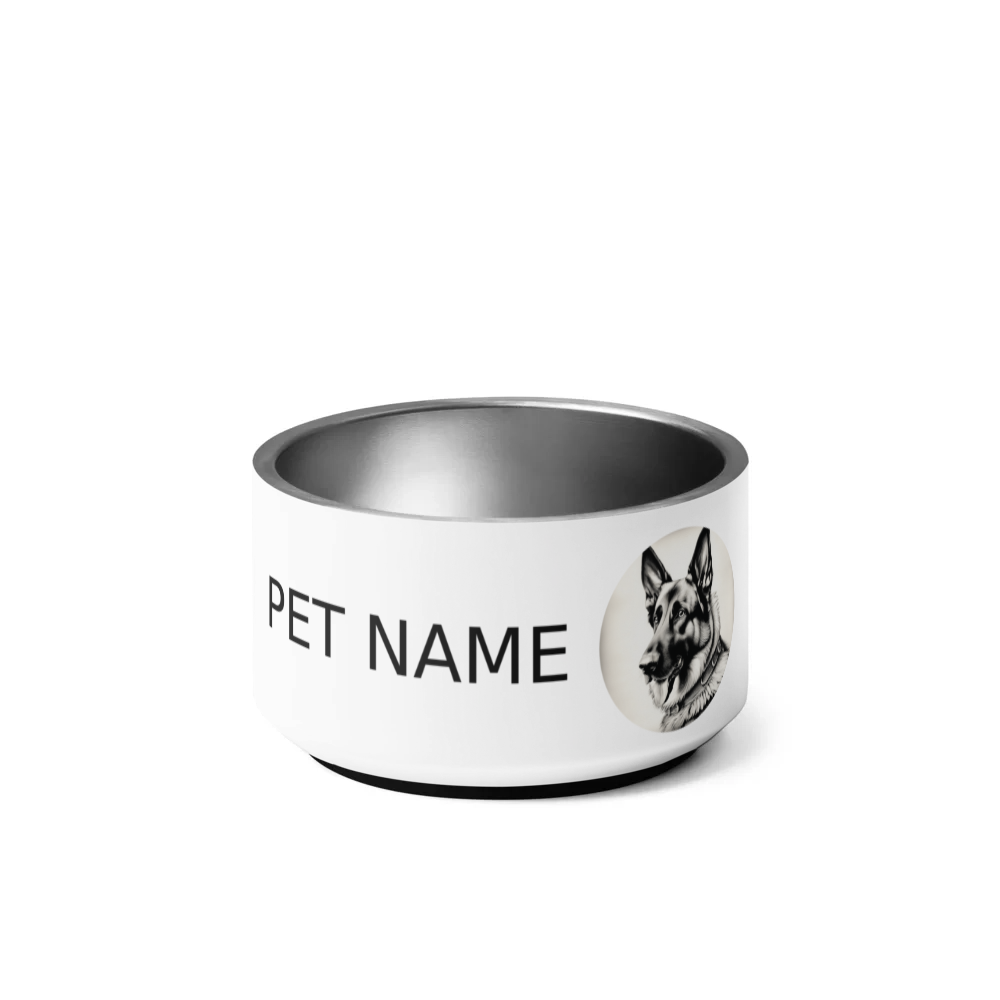 PugMug Custom German Shepherd Dog Pet Bowl