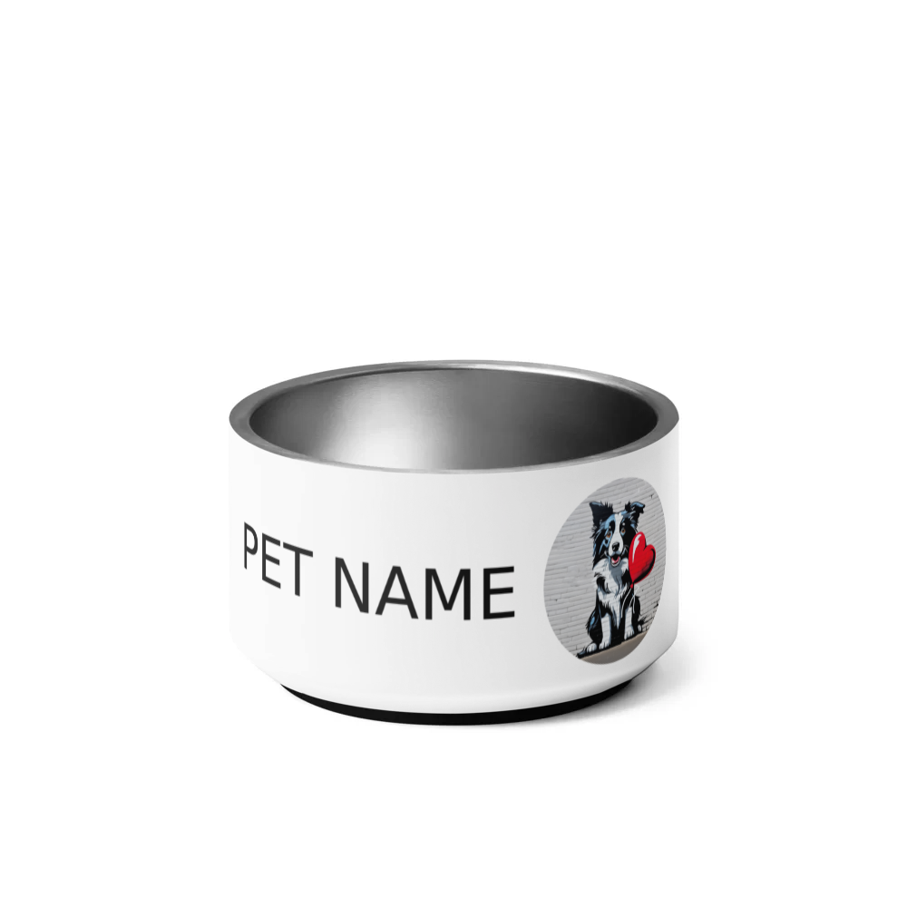 PugMug Custom Border Collie Pet Bowl