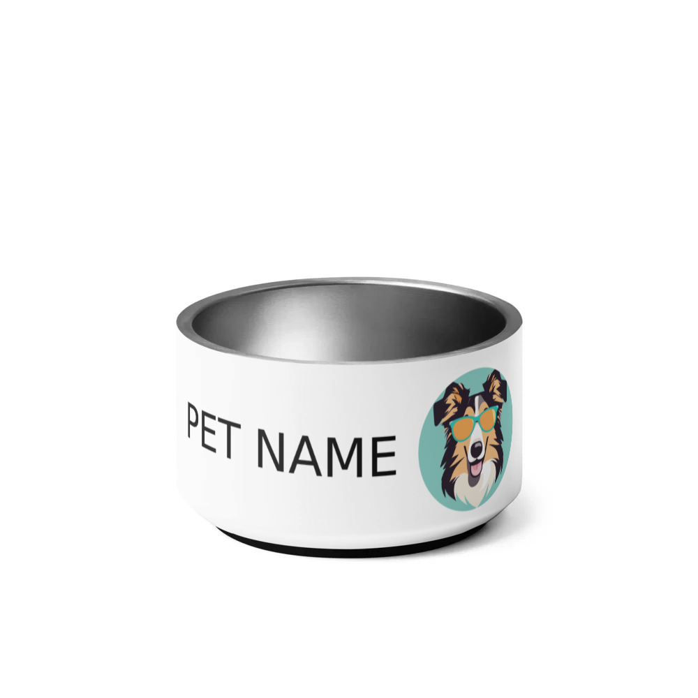 PugMug Custom Collie Pet Bowl
