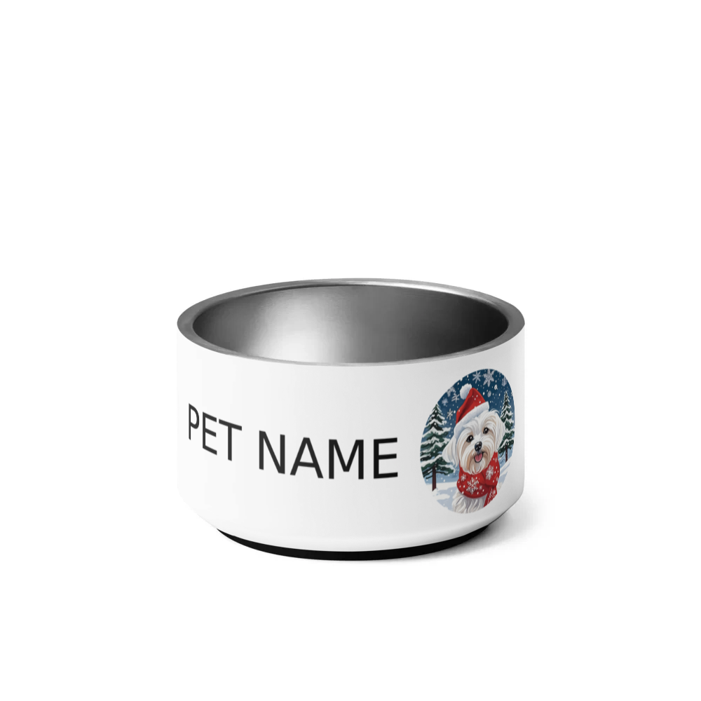 PugMug Custom Maltese Dog Pet Bowl