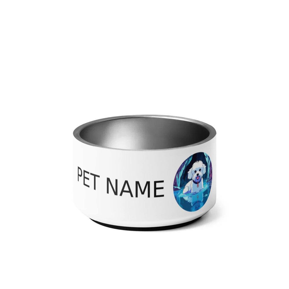 PugMug Custom Bichons Frise Pet Bowl