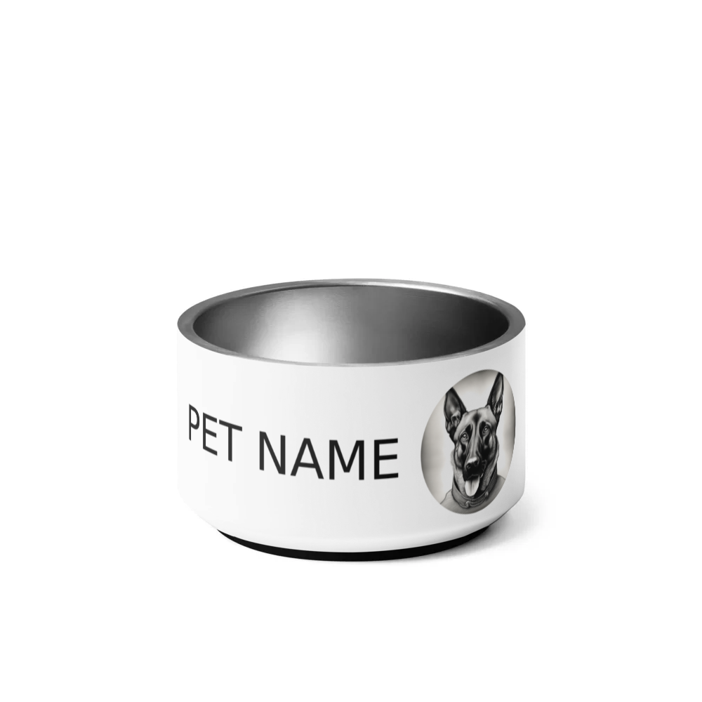 PugMug Custom Belgian Malinois Pet Bowl