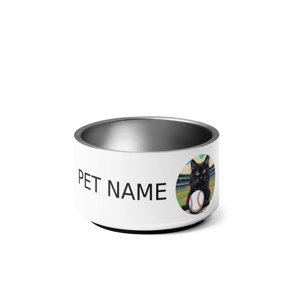PugMug Custom Black Ragdoll Cat Pet Bowl