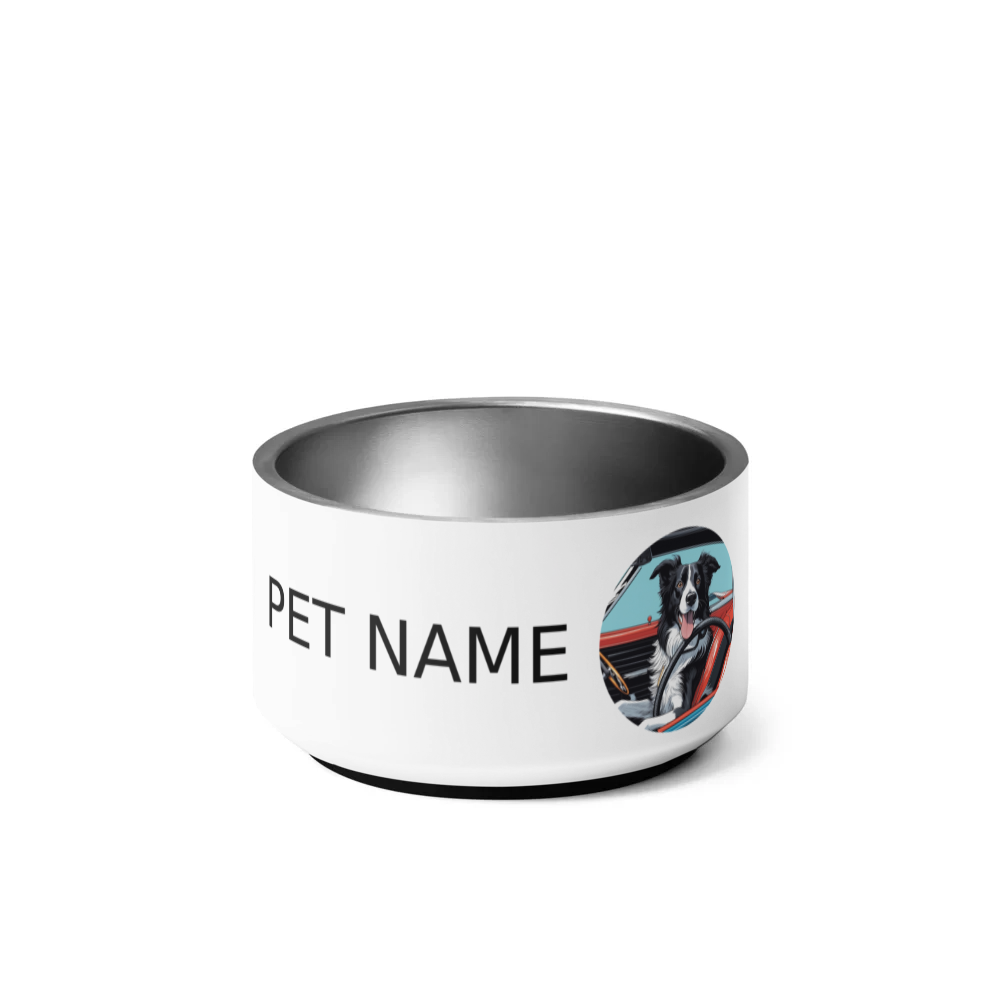 PugMug Custom Border Collie Pet Bowl