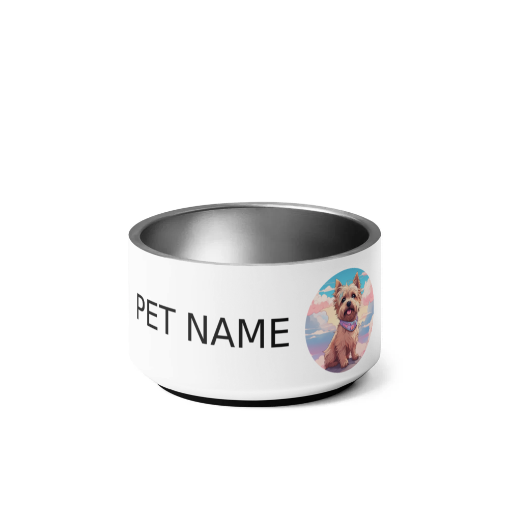 PugMug Custom Cairn Terrier Pet Bowl