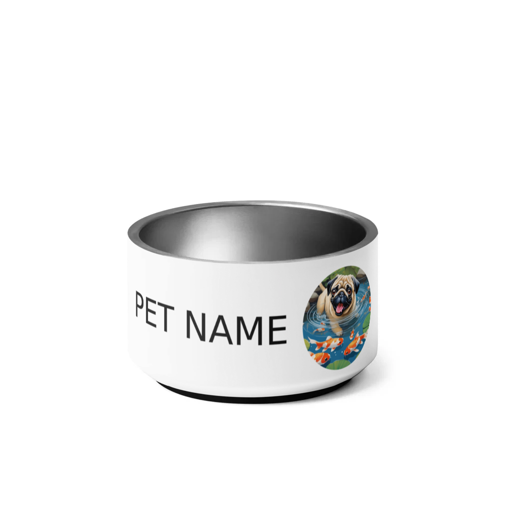 PugMug Custom Pug Pet Bowl