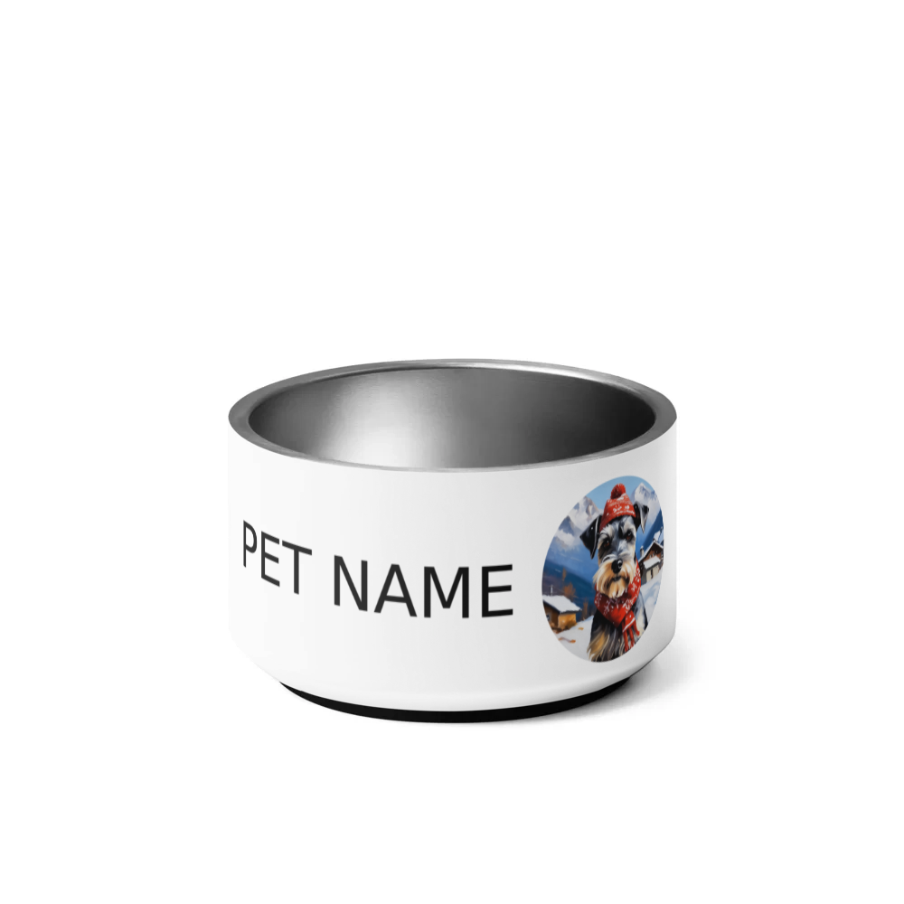 PugMug Custom Miniature Schnauzer Pet Bowl