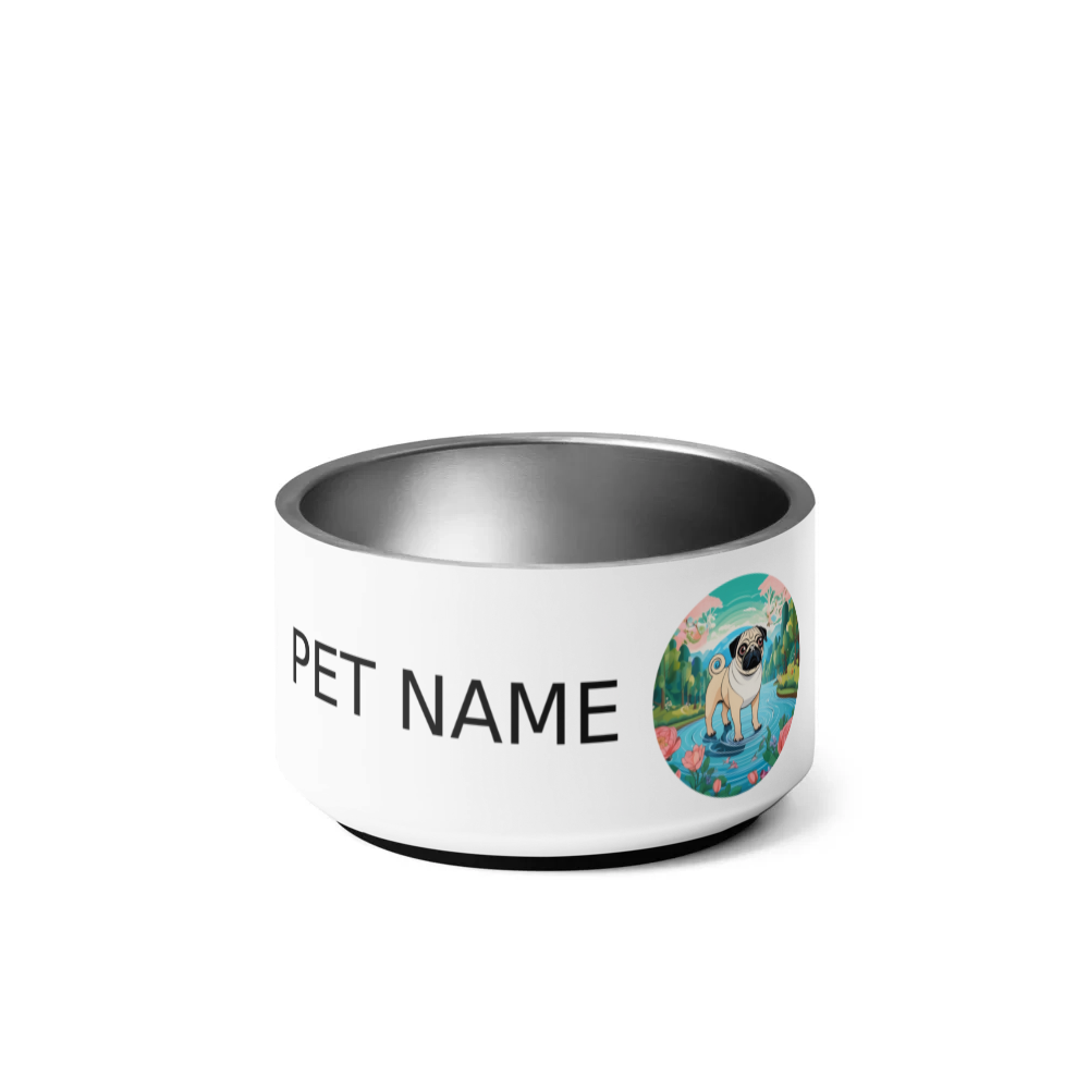 PugMug Custom Pug Pet Bowl