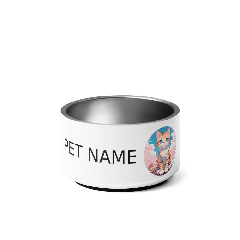 PugMug Custom Tabby Exotic Cat Pet Bowl