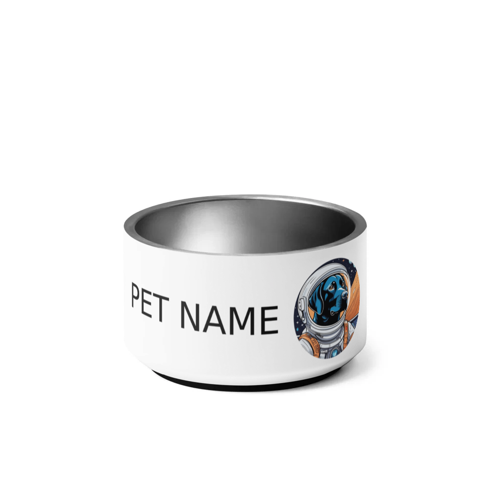 PugMug Custom Black Labrador Retriever Pet Bowl
