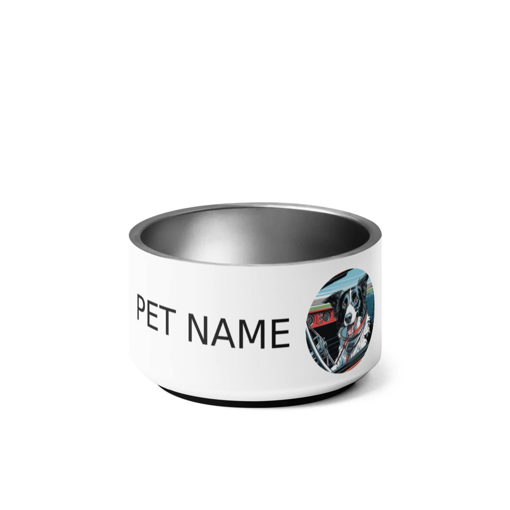PugMug Custom Border Collie Pet Bowl